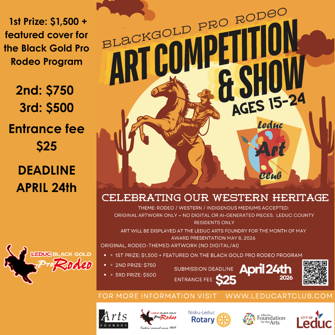 Black Gold Pro Rodeo Art Competition & Show April 24, 2026 Black Gold Pro Rodeo Art Competition & Show April 24, 2026